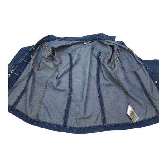 Columbia Womens Small Denim Jacket Shirt Stylish & Durable Cotton Shacket - Picture 5 of 8